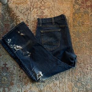 Men's Roebuck Distressed Blue Jeans